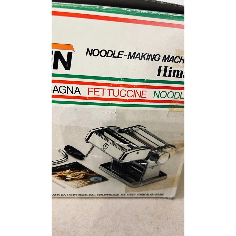 Himark Pasta Queen Noodle Maker Machine Silver Vintage Made in Italy N15-4034